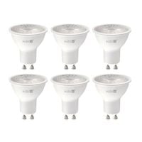 Zestaw 6x żarówka premium LED GU10 5W barwa zimnobiała