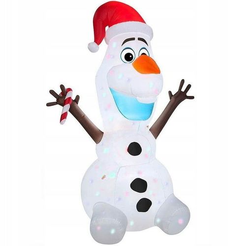 Świąteczny pompowany Bałwan OLAF 1,8m Multicolor podświetlany Led dmuchany na Arena.pl