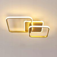 LAMPA SUFITOWA WISZĄCA LED NOWOCZESNE DO SALONU ZŁOTA 40W 3000K