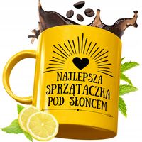 Złoty Kubek Premium Dla Sprzątaczki Prezent Z Nadrukiem Ze Zdjęciem