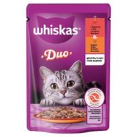 Whiskas Duo Mokra karma dla kotów z wołowiną i drobiem w galaretce 85 g