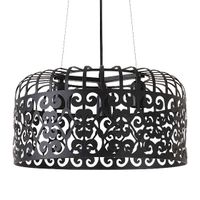 LAMPA wisząca ALESSANDRA 2158 Rabalux metalowa OPRAWA ażurowy zwis vintage czarny