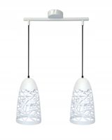 Candellux Lampa wisząca SABRIN 2xE27 60W biała metal regulowana