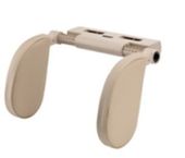 Zagłówek samochodowy regulowany na głowe szyje beżowy