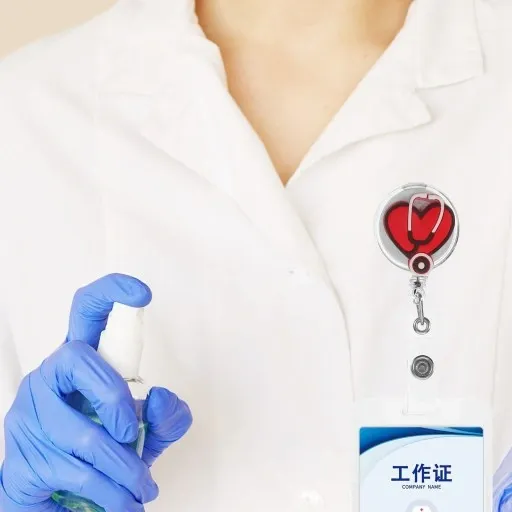 PIELĘGNIARKI ODZNAKA IDENTYFIKATOR KLIP UCHWYT NA NAZWISKO ROLKA 4 SZT zdjęcie 9