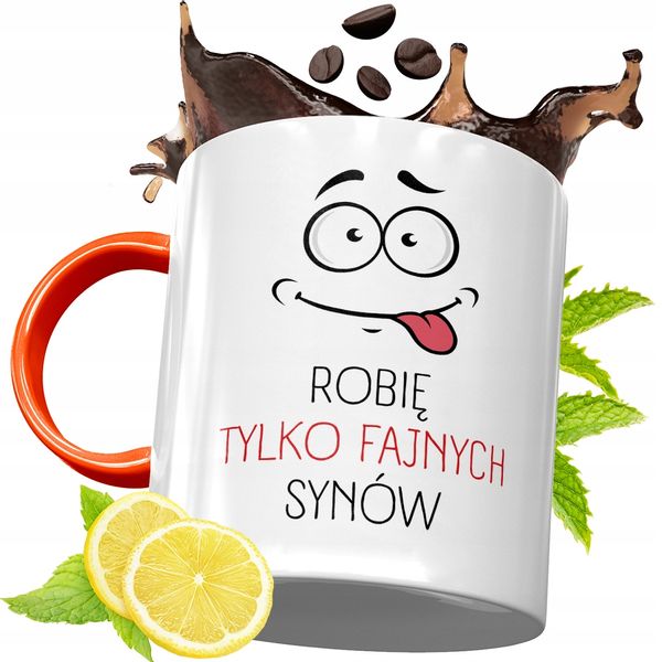 Kubek Pomarańczowy Dla Taty Dzień Taty Prezent Z Nadrukiem Ze Zdjęciem zdjęcie 1