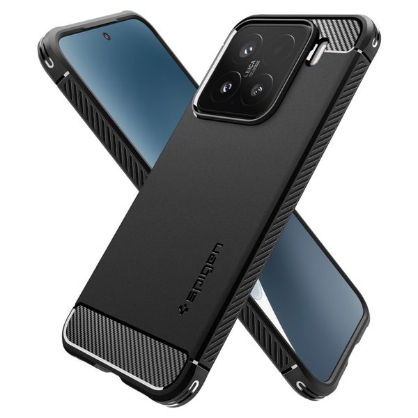 SPIGEN RUGGED ARMOR XIAOMI 15 MATTE BLACK zdjęcie 11