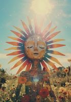 Plakat 68x98cm Słoneczna Medytacja