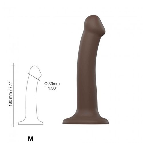 silicone bendable dildo double density chocolate m na Arena.pl