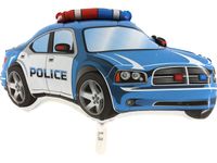 Balon foliowy "Samochód (Auto) policyjny, niebieski", 24 cale [balon z hele