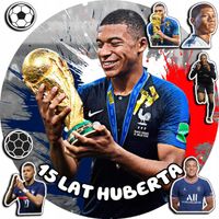 OPŁATEK NA TORT 20CM - PIŁKA NOŻNA MBAPPE KYLIAN + IMIĘ + ! 15CM 18CM