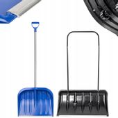 KADAX Łopata Pług Do Śniegu Na Kółkach + Łopata Aluminiowy Trzonek Zestaw