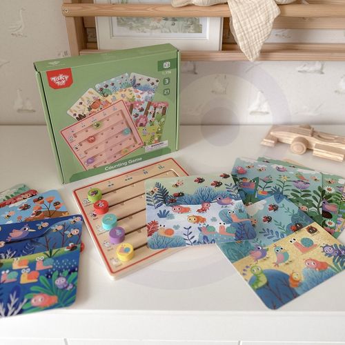 DLA DZIECI DREWNIANA GRA NAUKA LICZENIA ZWIERZĄTKA na Arena.pl