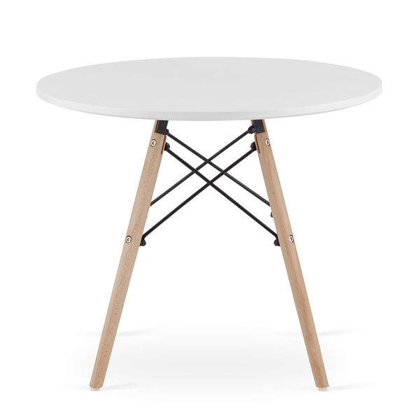 Stolik MAKSI Okrągły 60cm - biały zdjęcie 3