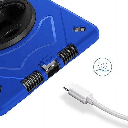 Etui do iPad 9/8/7 10.2" z Podstawką i Paskiem na Ramię Niebieskie na Arena.pl