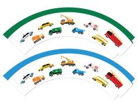 Papilotki na babeczki Samochodziki, 6 szt.