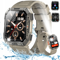 Smartwatch Męski Zegarek Wodoodporny Połączenia Powiadomienia SMS