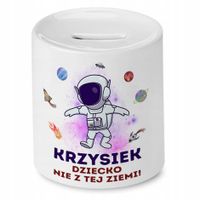Skarbonka 330 Ml Dla Krzyśka Syna Dziecka Prezent Z Nadrukiem Ze Zdjęciem