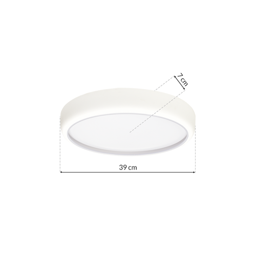 Plafon Gea Biały 36W LED Ø390 mm na Arena.pl