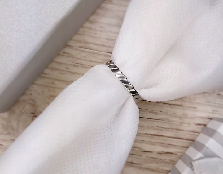 OBRĄCZKA SREBRNA CIENKA WĄSKA PASKI WARKOCZ 925 zdjęcie 2