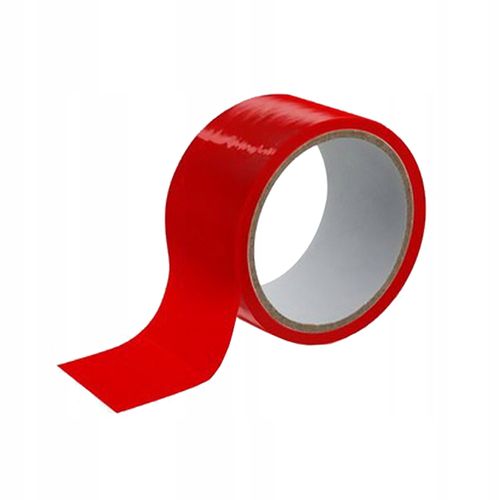 Taśma samoklejąca, czerwona. Zabawy BDSM. na Arena.pl