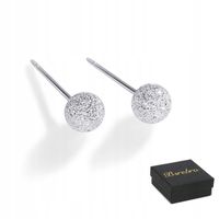 KOLCZYKI Srebrne PRÓBA 925 z Cyrkoniami SREBRO Sztyfty WKRĘTKI Damskie