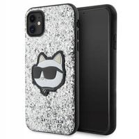 2 x ETUI SILIKONOWE KARL LAGERFELD GLITTER CHOUPETTE PATCH DO IPHONE 11/XR