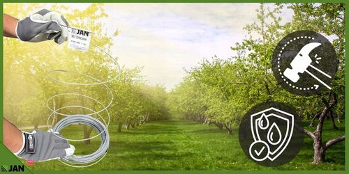 DRUT ocynkowany NACIĄGOWY sadowniczy 2,5 do SIATKI OGRODZENIOWEJ 50m na Arena.pl