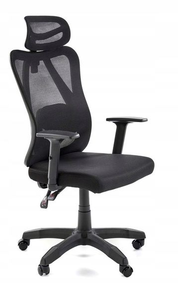 ERGONOMICZNY fotel obrotowy RAMOS czarny regulowany zdjęcie 3