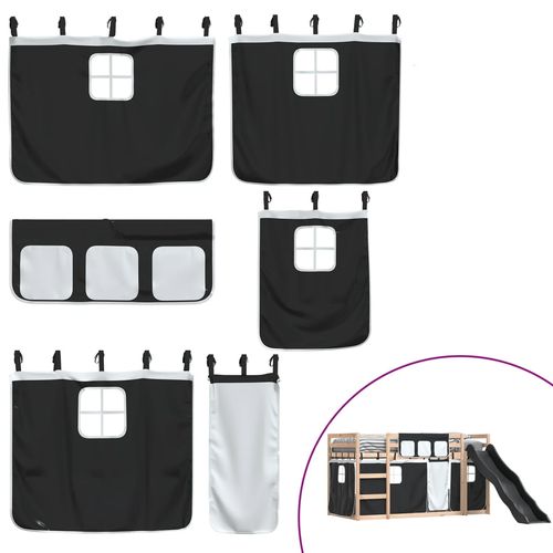 Łóżko na antresoli, ze zjeżdżalnią i zasłonkami, 90x200 cm na Arena.pl