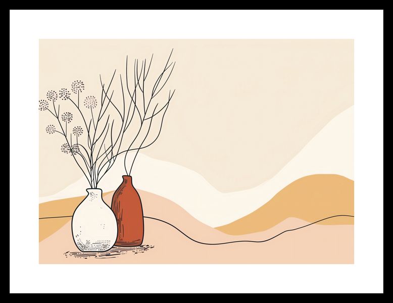 Plakat 35x25cm Stylowe Beże zdjęcie 3
