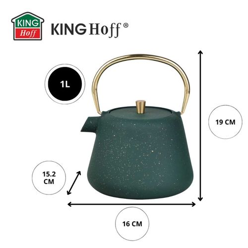 zaparzacz żeliwny imbryk 1l z filtrem kinghoff kh-1933 na Arena.pl