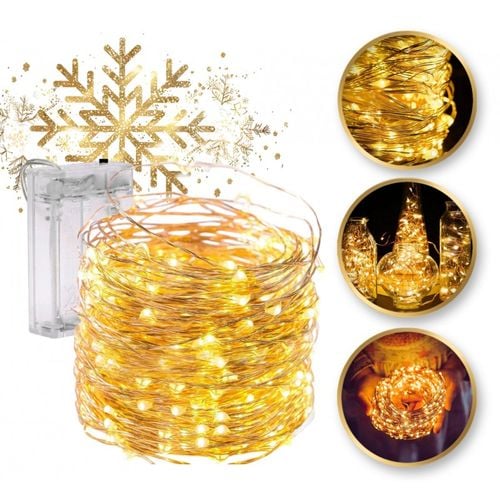 światełka lampki na żyłce wewnętrzne 100 led ciepłe białe lamp24cb na Arena.pl