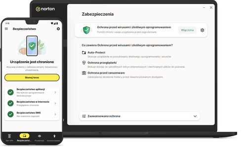 Norton 360 Deluxe + 25 GB Przestrzeni Chmura | 3 Urządzenia | 6 Miesięcy na Arena.pl