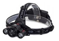 LATARKA CZOŁOWA MOCNA 400M 3 DIODY ALU AKU 2 ŁADOWARKI