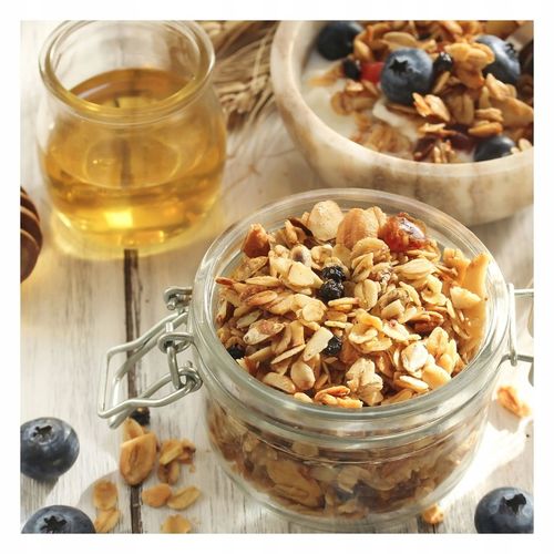 GRANOLA KLASYCZNA 3 KG BEZ OLEJU PALMOWEGO ZE SŁONECZNIKIEM LNEM MUSLI na Arena.pl