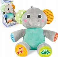 PLUSZOWY SŁONIK INTERAKTYWNY E-EDU MASKOTKA PRZYTULANKA PO POLSKU DŹWIĘKI