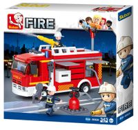 Nowe KLOCKI SLUBAN FIRE Straż pożarna wóz strażacki 343 kompatyb. z LEGO