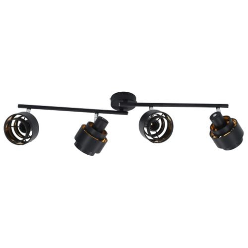 Lampa Z 4 Reflektorami, Czarna, E14 na Arena.pl
