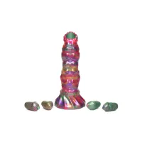 xr brands creature cocks larva silikonowy model z przyssawką, kolorowy