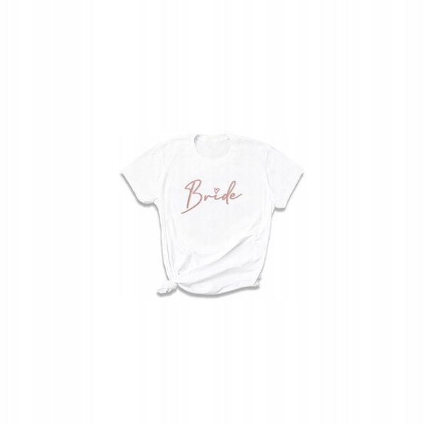 Biała koszulka Bride Wieczór Panieński S zdjęcie 2