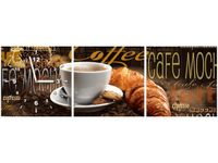 30 90CM OBRAZ 3 ELEM PORANNA KAWA ŚCIENNY PŁOTNO DRUK