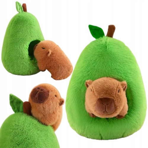 KAPIBARA W AWOKADO DUŻA MASKOTKA KAPIBARA PLUSZAK PRZYTULANKA ZABAWKA na Arena.pl