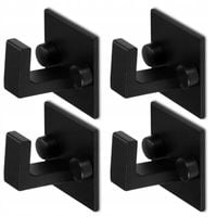4x HACZYK WIESZAK NA RĘCZNIKI ŁAZIENKOWY ŚCIENNY CZARNY PROSTY LOFT