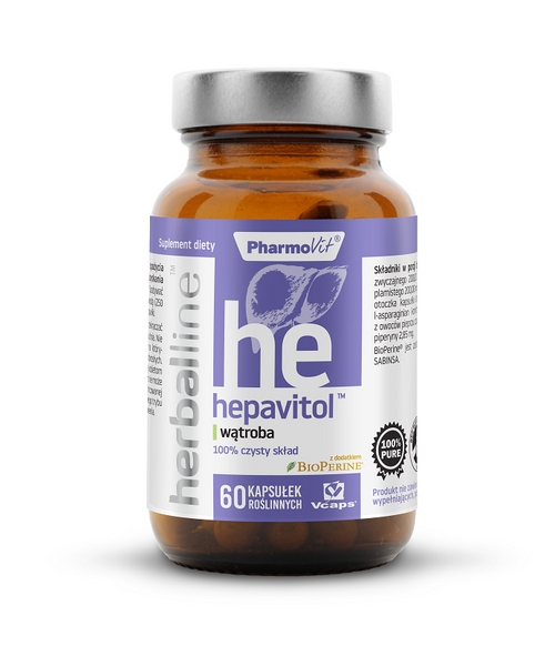 Hepavitol 60 kapsułek 28,3 g - pharmovit (herballine) zdjęcie 1