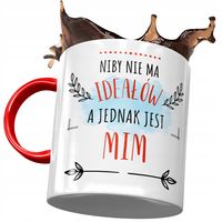 Kubek Czerwony Dla Mima Idealny Mim Prezent Z Nadrukiem Ze Zdjęciem