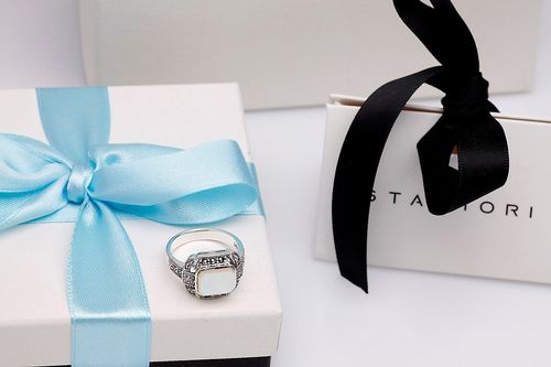 Srebrny pierścionek PDM2863 - Markazyty na Arena.pl