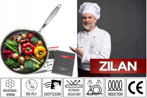 PATELNIA POWŁOKA NON STICK - STRUKTURA PLASTRA MIODU HEXAGONAL HYBRID 20CM na Arena.pl