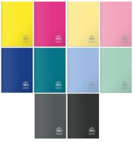 KOMPLET ZESZYTÓW Z OKŁADKĄ PP 10X ZESZYT HERLITZ ECO PP 10 KOLORÓW 10SZT