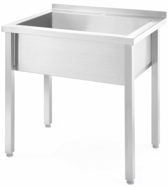 BASEN GASTRONOMICZNY NIERDZEWNY ZE STALI 1-KOMOROWY 100X60X85 HENDI 816714 zdjęcie 1